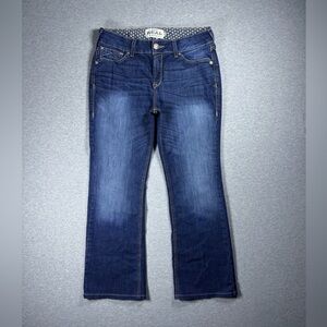 Ariat Real Jeans Womens 31 Short Blue Rosa Perfect Rise Bootcut Stretch Western